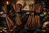 19th Century Rusty Iron Nails: Historic Square Cut Nail Lot of 5 Reclaimed