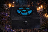 Handmade Box Pentacle Goats Head 6x6x2 inches