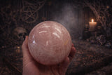 4 Pounds + Rose Quartz Crystal Ball Sphere Heavy Specimen (2)