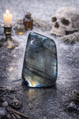 Blue Flash Labradorite 1lb4.5oz Large Freeform Gemstone (1)