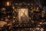 Druid of the Forest Frame Creepy Witchy Theme Handmade Small OOAK (Square)