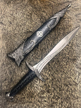 Athame - Celtic Knot Stainless Steel Double Sided Unsharpened Blade (dagg-1098)