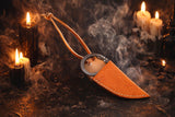 Athame - Hand Forged Railroad Iron Steel 3.75 Inches Altar Ceremonial Sheath