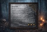 Wood Plaque Law of Three 4.75x4.75 Bronze Embellishments Handmade