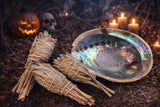 Smudging Gift Three White Sage Torches and One Large 6"+ Abalone Shell