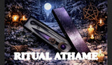 Raven Moon Athame - Ritual Dagger, Wiccan Altar Tool, Pentacle Knife, Witchcraft Gift, Ceremonial Blade, Pagan Tool