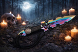 Lilith Snake Athame / Dagger - Small - Rainbow 7.5 Inches