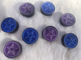 Pentacle Blue and Purple Candle Set