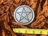 Selenite Altar Tile - Pentagram