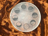 Selenite Altar Tile - Moon Phases