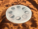 Selenite Altar Tile - Moon Phases
