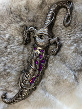 Fighting Dragons - Metallic Purple