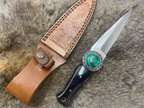 Black Horn Dagger - Malachite