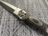 Black Handled Athame - Black Celtic Pentacle