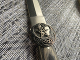 Black Handled Athame - Black Celtic Pentacle