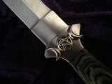 Black Handled Athame - Triple Moon Goddess