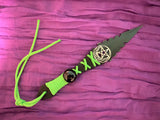 Black Dagger - Green Trim w/Pentagram