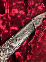 Amethyst Celtic Stainless Steel Double Sided Unsharpened Blade