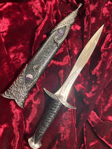 Amethyst Celtic Stainless Steel Double Sided Unsharpened Blade