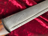 Damascus Steel Short Sword w/Sheath