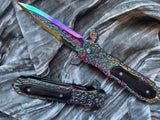 Folding Athame, Ornate Aurora Borealis
