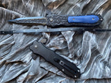 Athame / Dagger - Black Blade Ornate