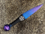 Black - Metallic Blue/Purple Ombre w/Pentagram