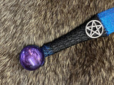 Black - Metallic Blue/Purple Ombre w/Pentagram