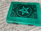 Green Leather w/Celtic Pentagtram