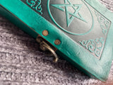 Green Leather w/Celtic Pentagtram