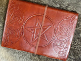Brown Leather w/Pentacle