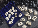 Elder Futhark Rune Stones, Carved Bone