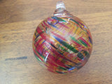 Witch's Ball - Hand Blown Glass Ornament - 3 Inches Sunset