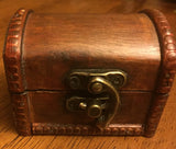 Small Wooden Chest filled with Mugwort, Calendula, or Rosemary