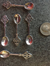 One Small Vintage Tibet Silver Incense Spoon