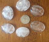 Quartz Crystal Worry Stone/Palm Stone/Gemstone