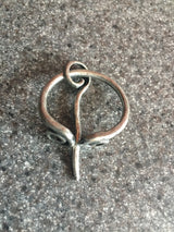 Witches Cloak Pin Penannular Brooch Celtic Torc Viking