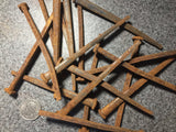 Iron Nail Lot of 5 - 19th Century Rusty Square Cut - Historic Very Rare - Must Read (iron-1006)
