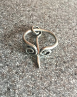 Witches Cloak Pin Penannular Brooch Celtic Torc Viking