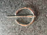 Witches Cloak Pin Penannular Brooch Celtic Torc Viking