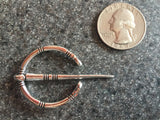 Witches Cloak Pin Penannular Brooch Celtic Torc Viking