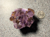 Large Amethyst Cluster Uruguayan Dark Purple Crystal Geode 7.9 Ounces