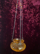 Moroccan Hanging Glass Candle Holder You Choose Color