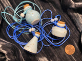 Oil Jar Necklace Ceramic Car Dangle for Spells, Protection, Herbs or More