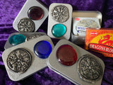 Vegvisir Incense Tin Pewter Glass Metal w/ choice of incense