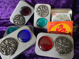 Vegvisir Incense Tin Pewter Glass Metal w/ choice of incense