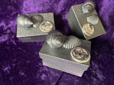Handmade Herb Box - Paper Mache Seashells and Pentagram
