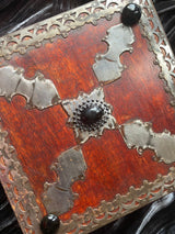 Red Mango Box 4 Compartments Gemstone Choices 8x8x3 Inch