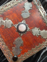 Red Mango Box 4 Compartments Gemstone Choices 8x8x3 Inch