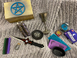 Starter Witch Altar Kit - 13 Items - spells, instruction and more